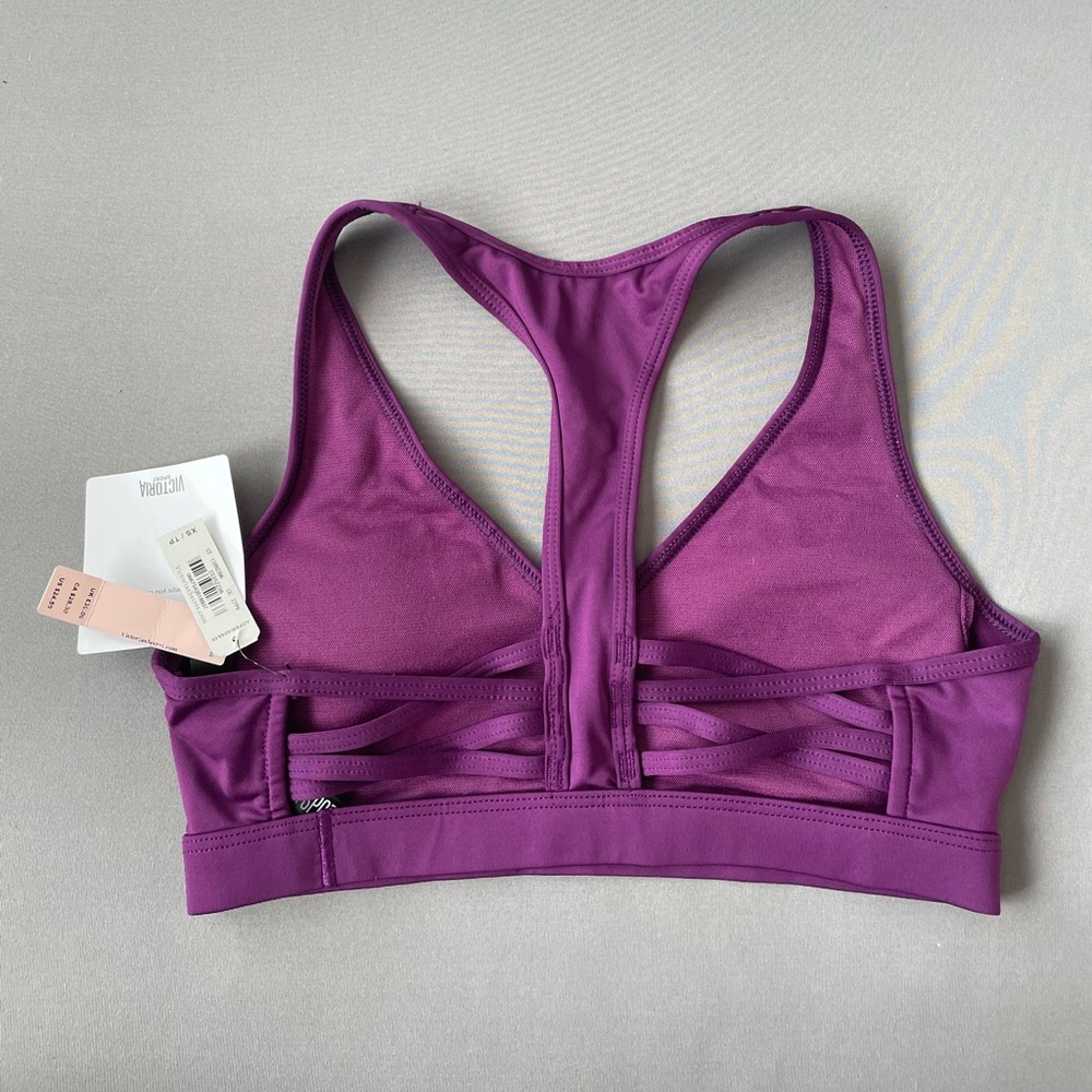 NWT Deep V Purple VSX Sports Bra